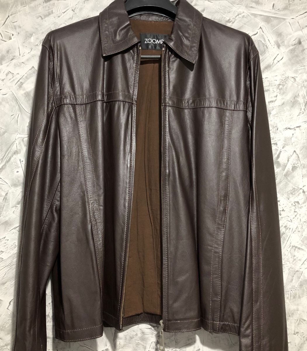 jaqueta de couro zoomp