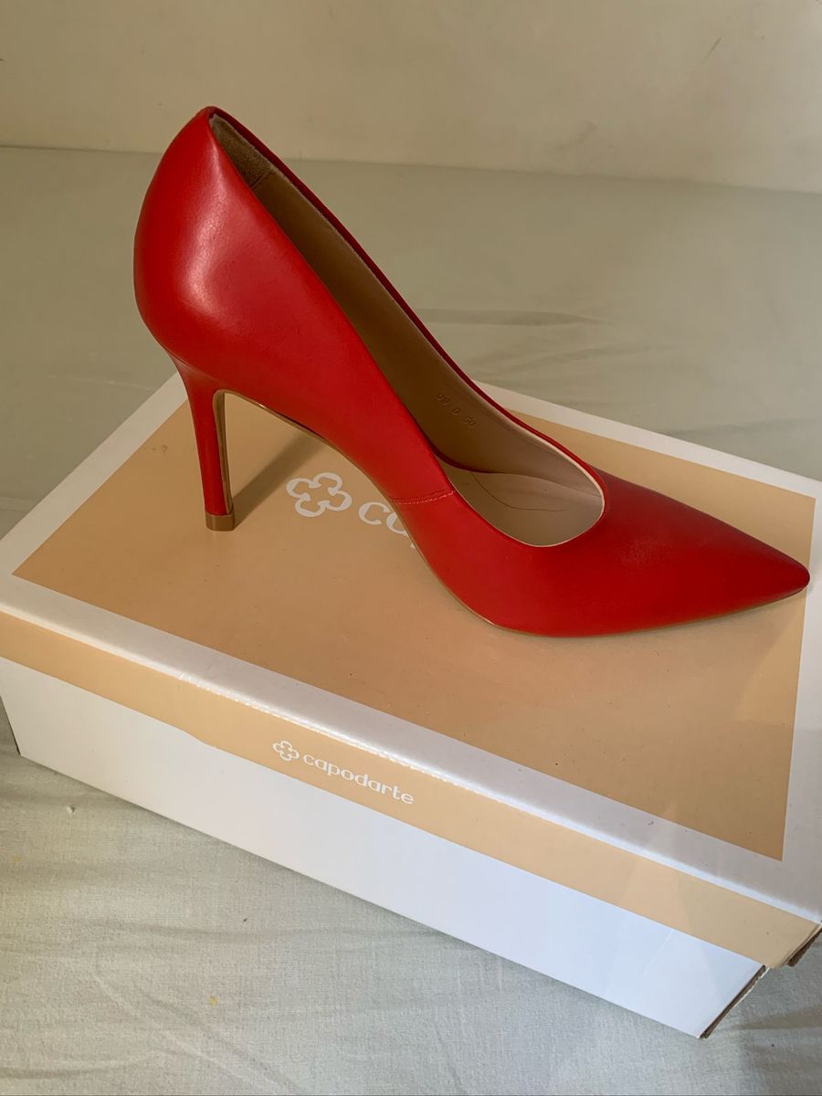 scarpin vermelho capodarte