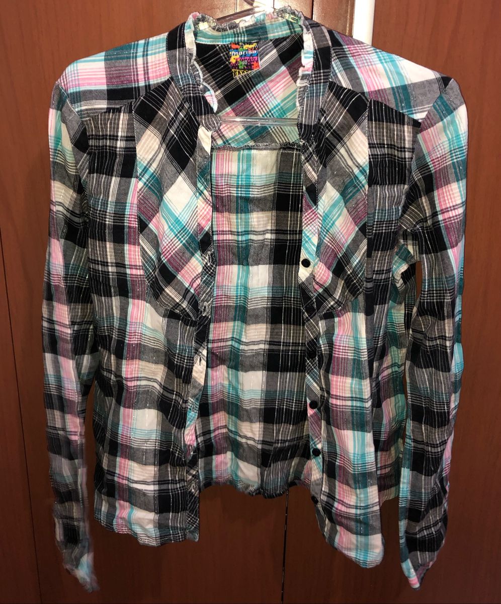 camisa xadrez marisa