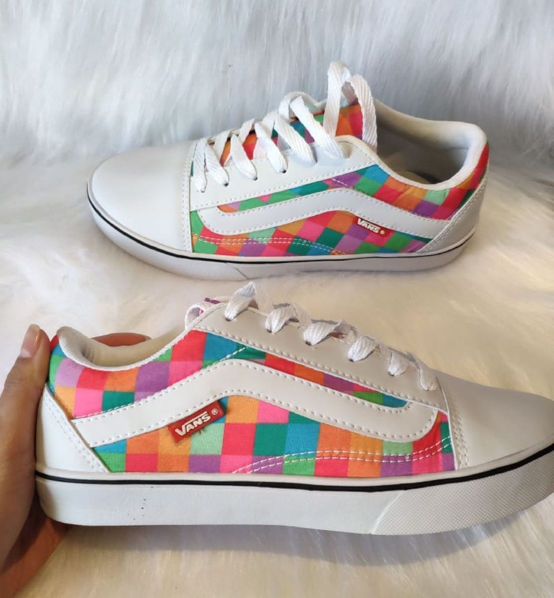 vans feminino colorido