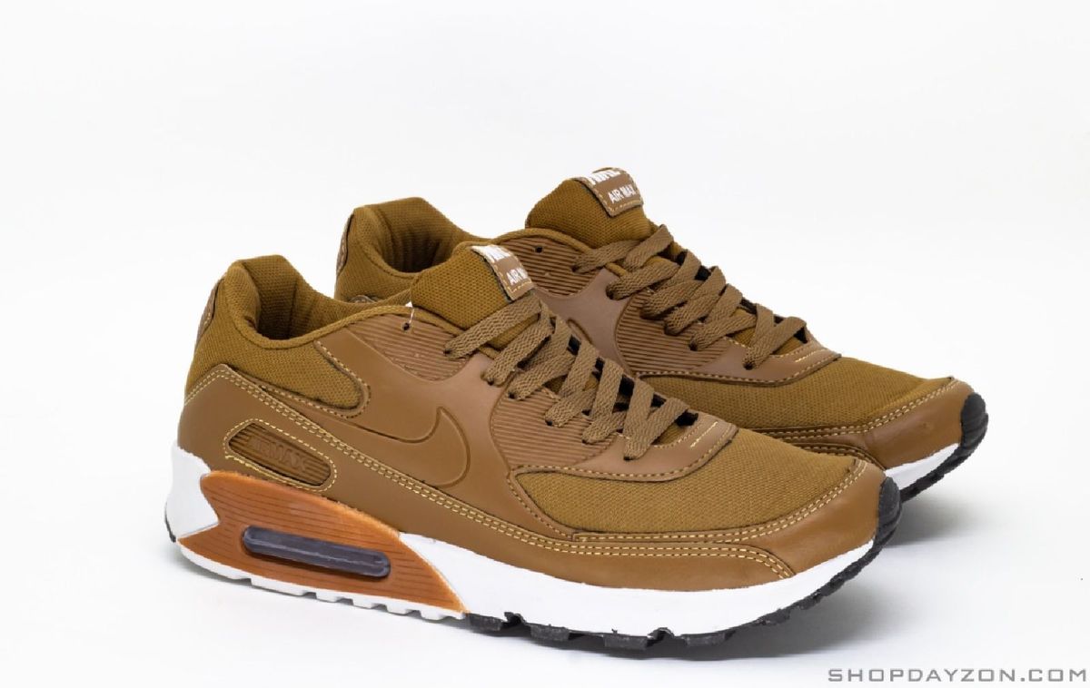 tenis air max 90 marrom