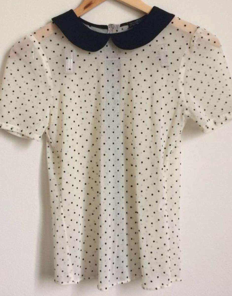 camisa gola peter pan