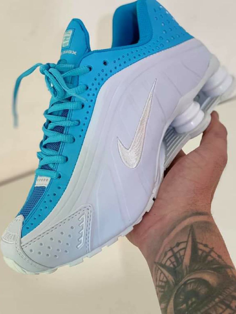 meia azul nike