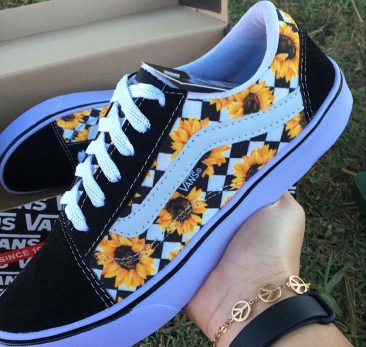 tênis vans girassol