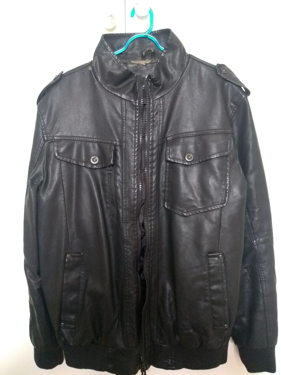 jaqueta de couro buckman