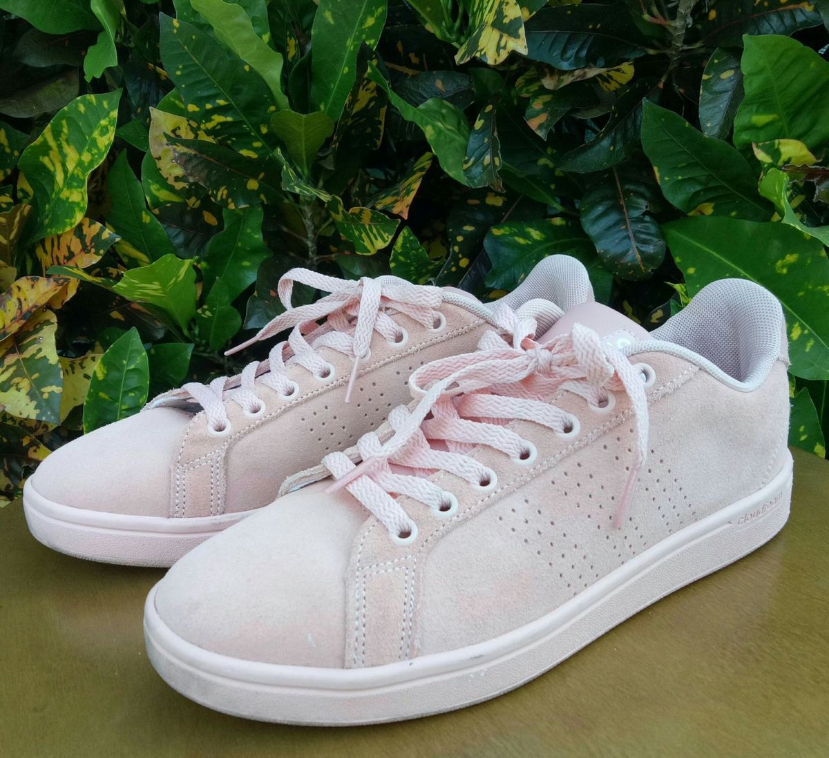 tenis adidas cloudfoam rosa