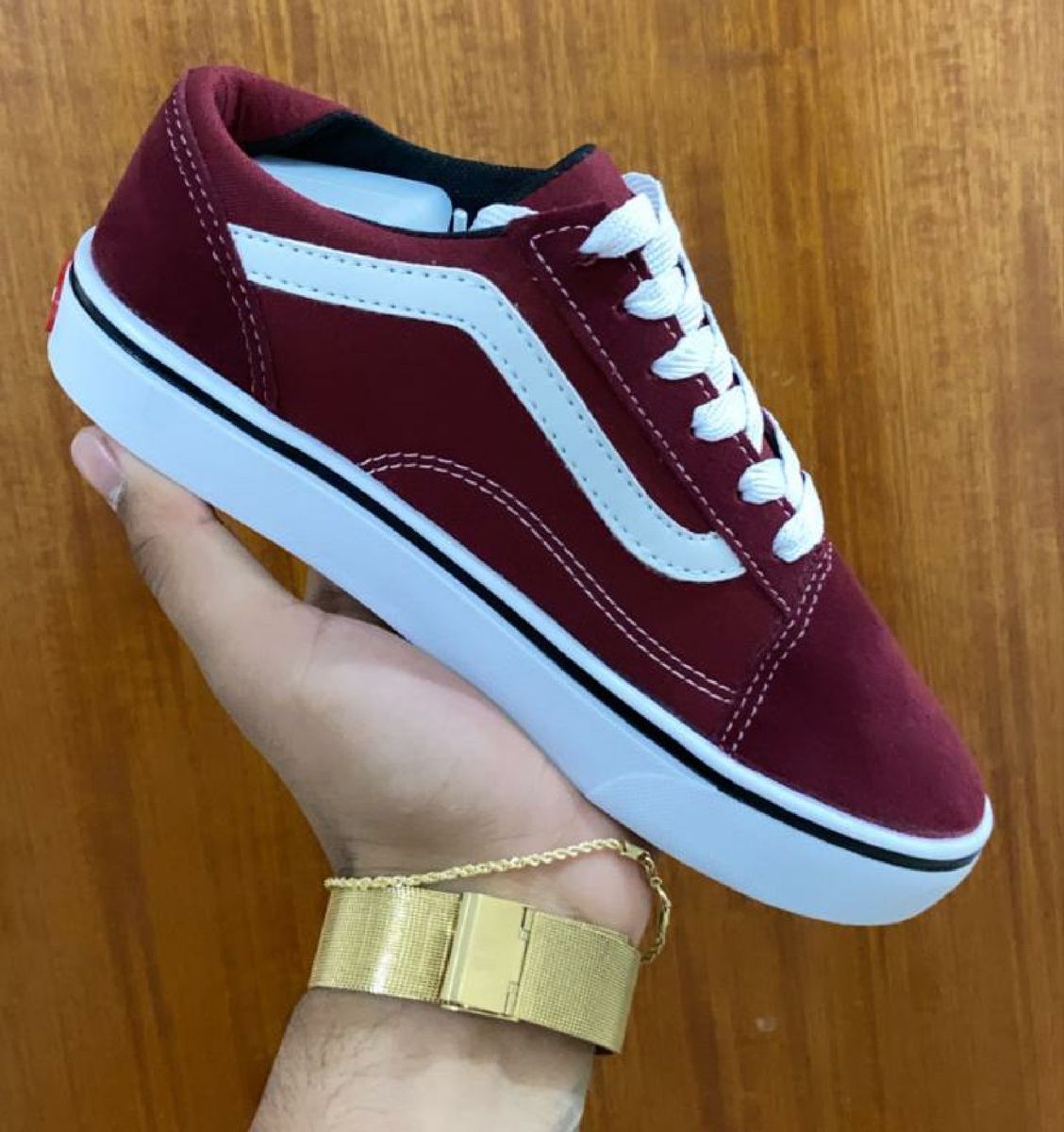 tenis vans old skool vinho