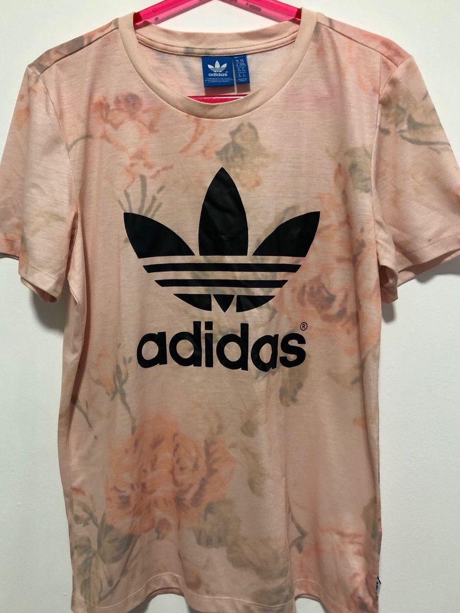 camiseta adidas rosa claro