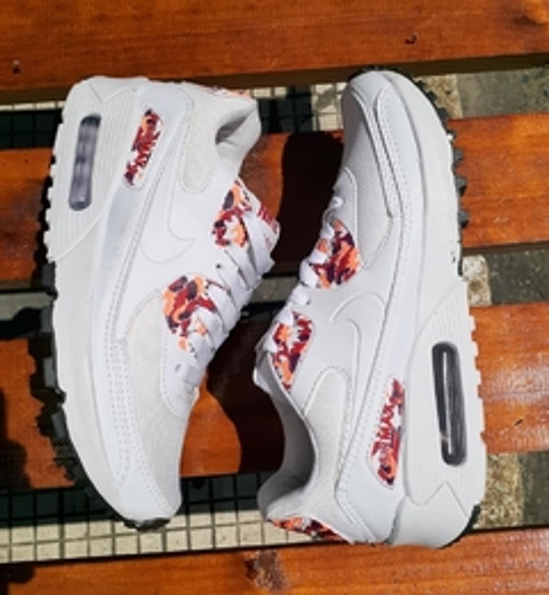 air max 90 branco florido