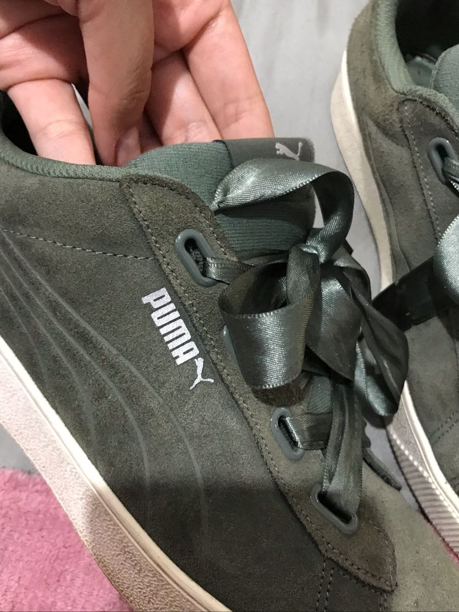 tenis puma feminino verde militar