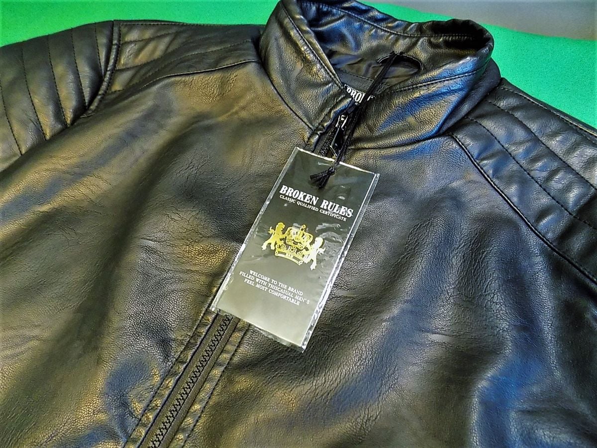jaqueta de couro broken rules