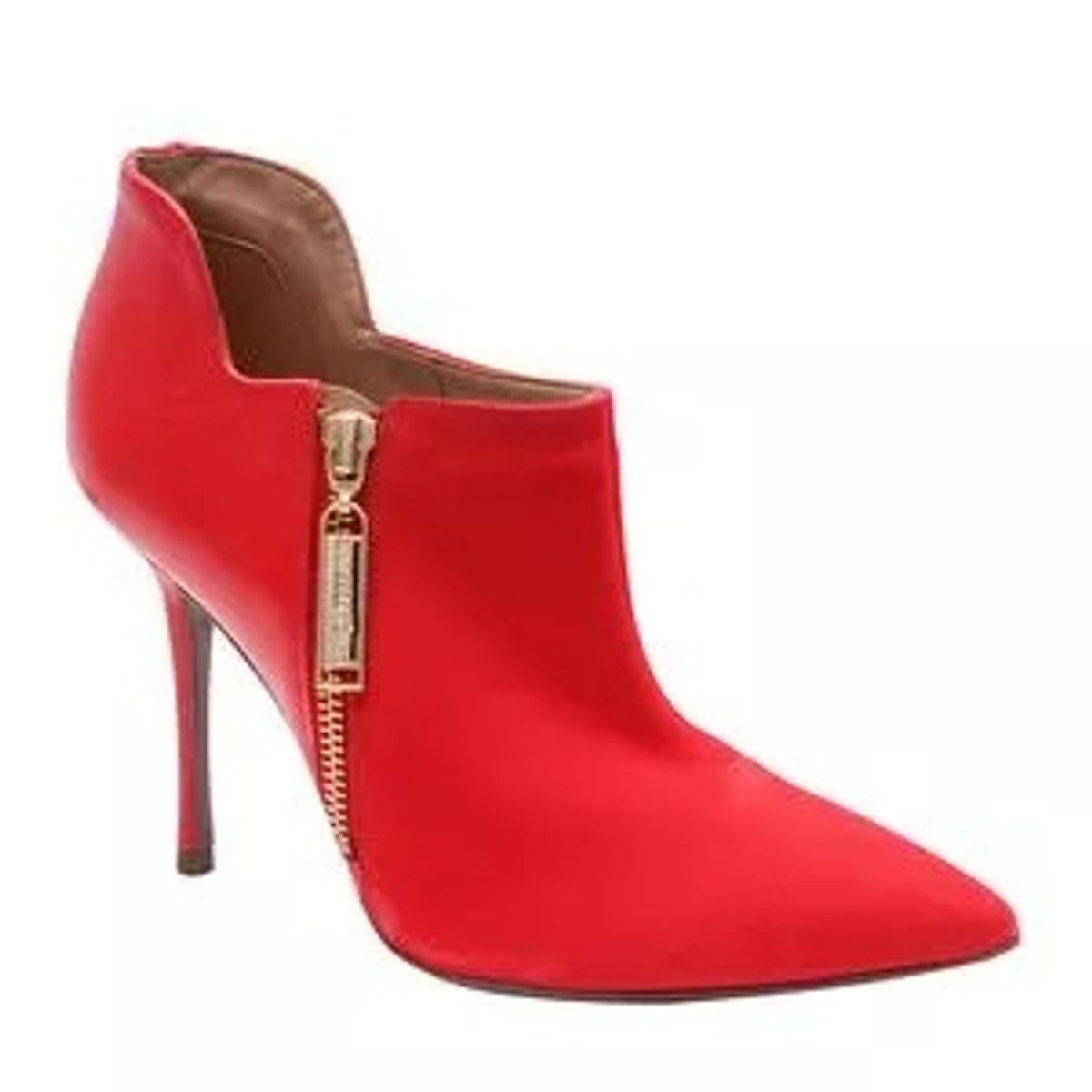 ankle boot lança perfume vermelha n. 35 salto 10,5cm