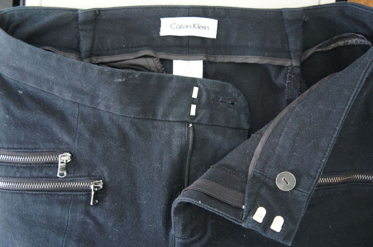 calça social calvin klein feminina