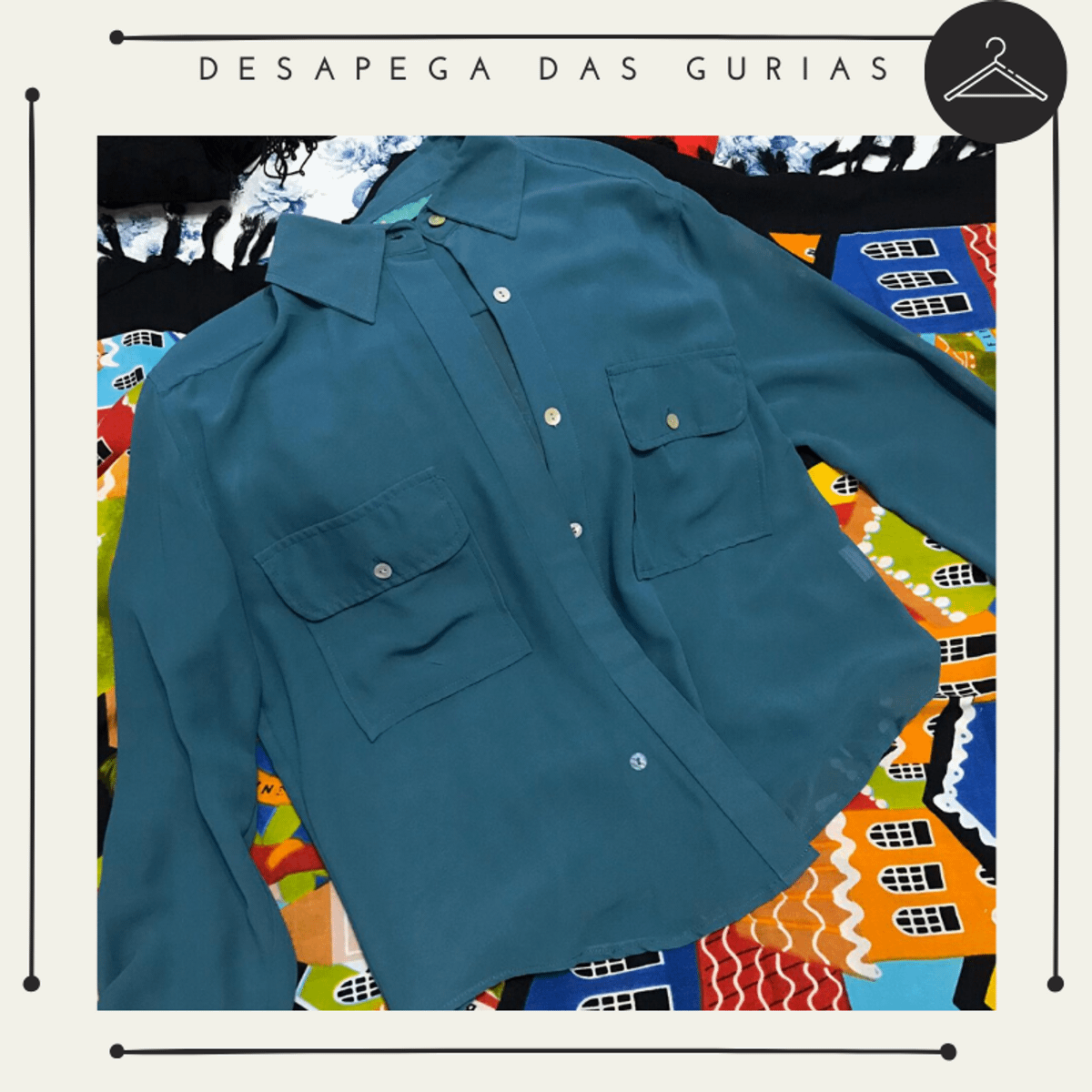 Camisa De Botao Azul Camisa Feminina Clock House Usado 40247514 Enjoei