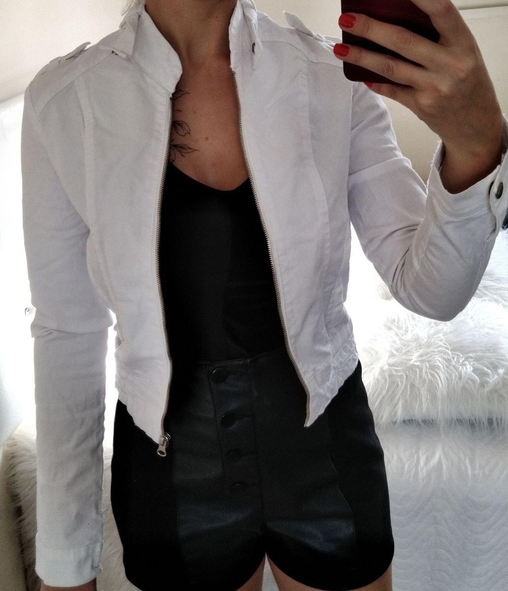 jaqueta branca renner