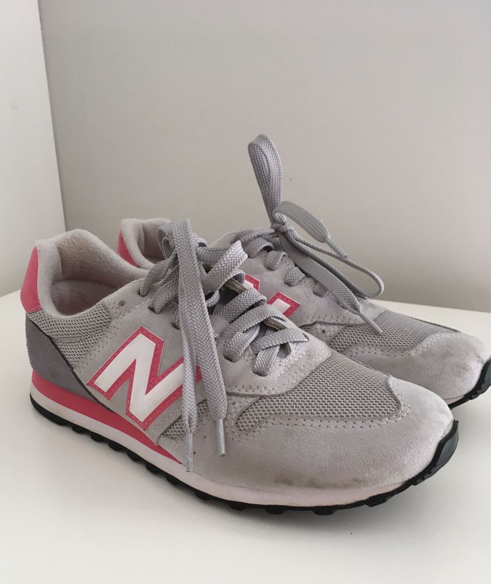 new balance 373 cinza e rosa