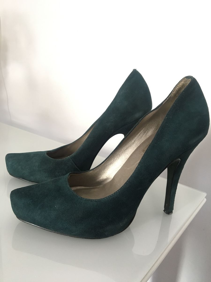 sapato feminino verde musgo