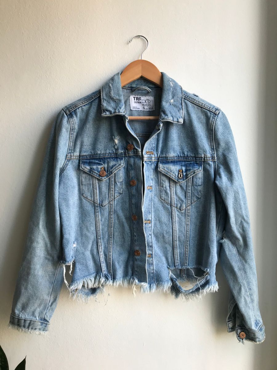 jaqueta jeans feminina zara
