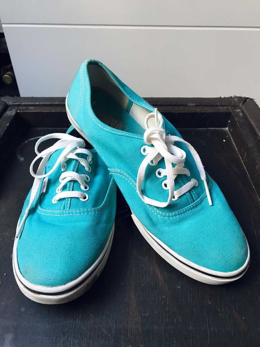 vans authentic azul piscina