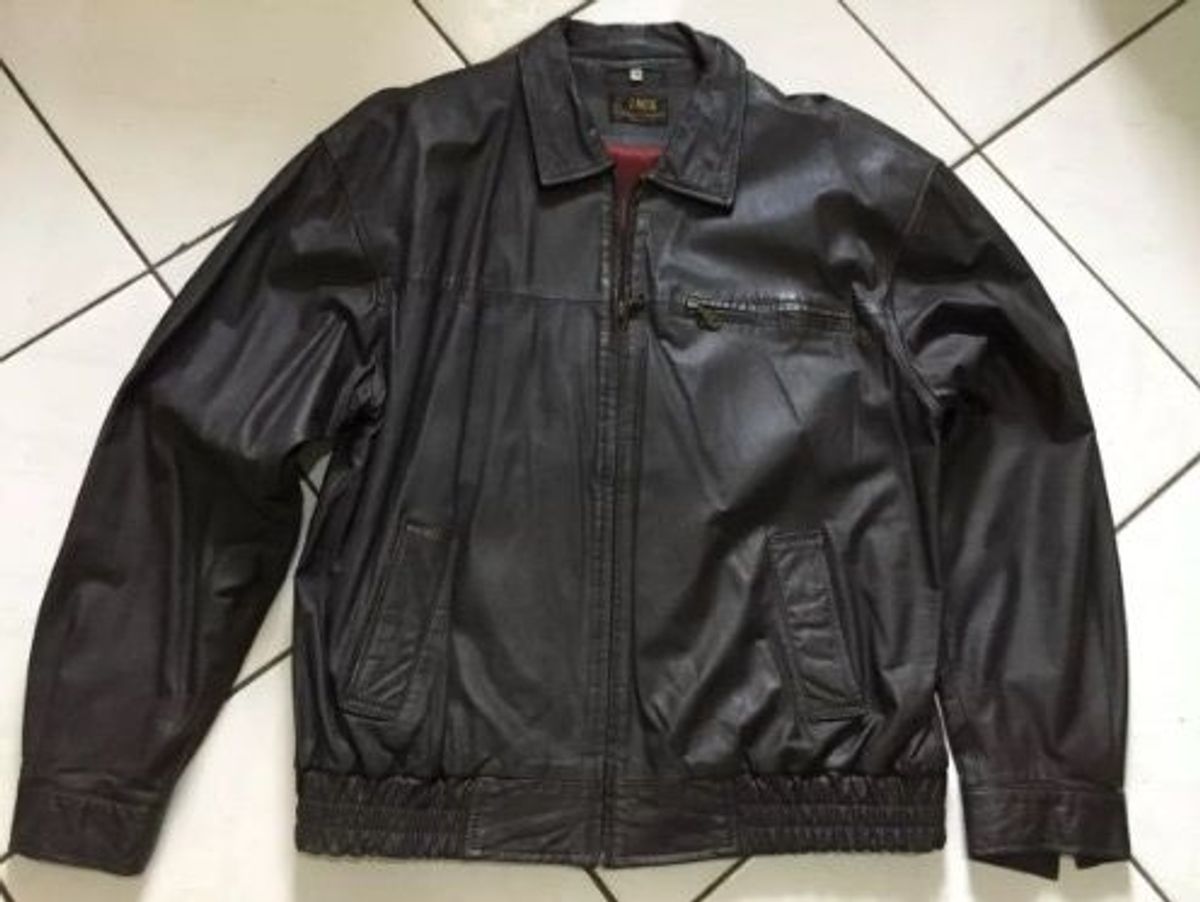 jaqueta de couro jack sportswear