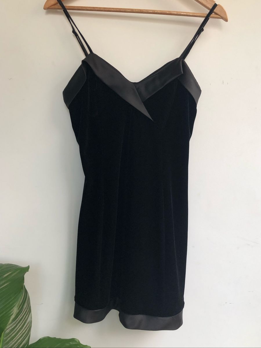 vestido veludo manga longa renner