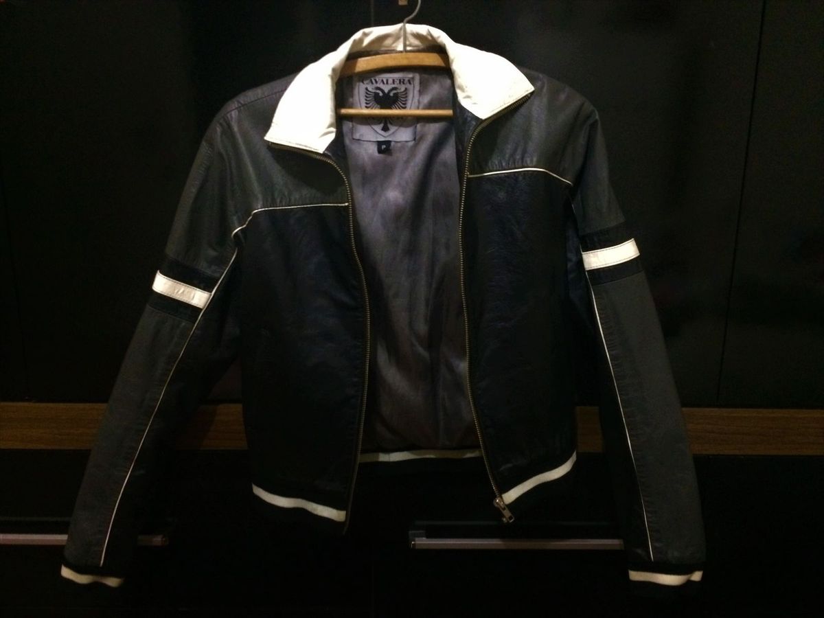 jaqueta de couro cavalera