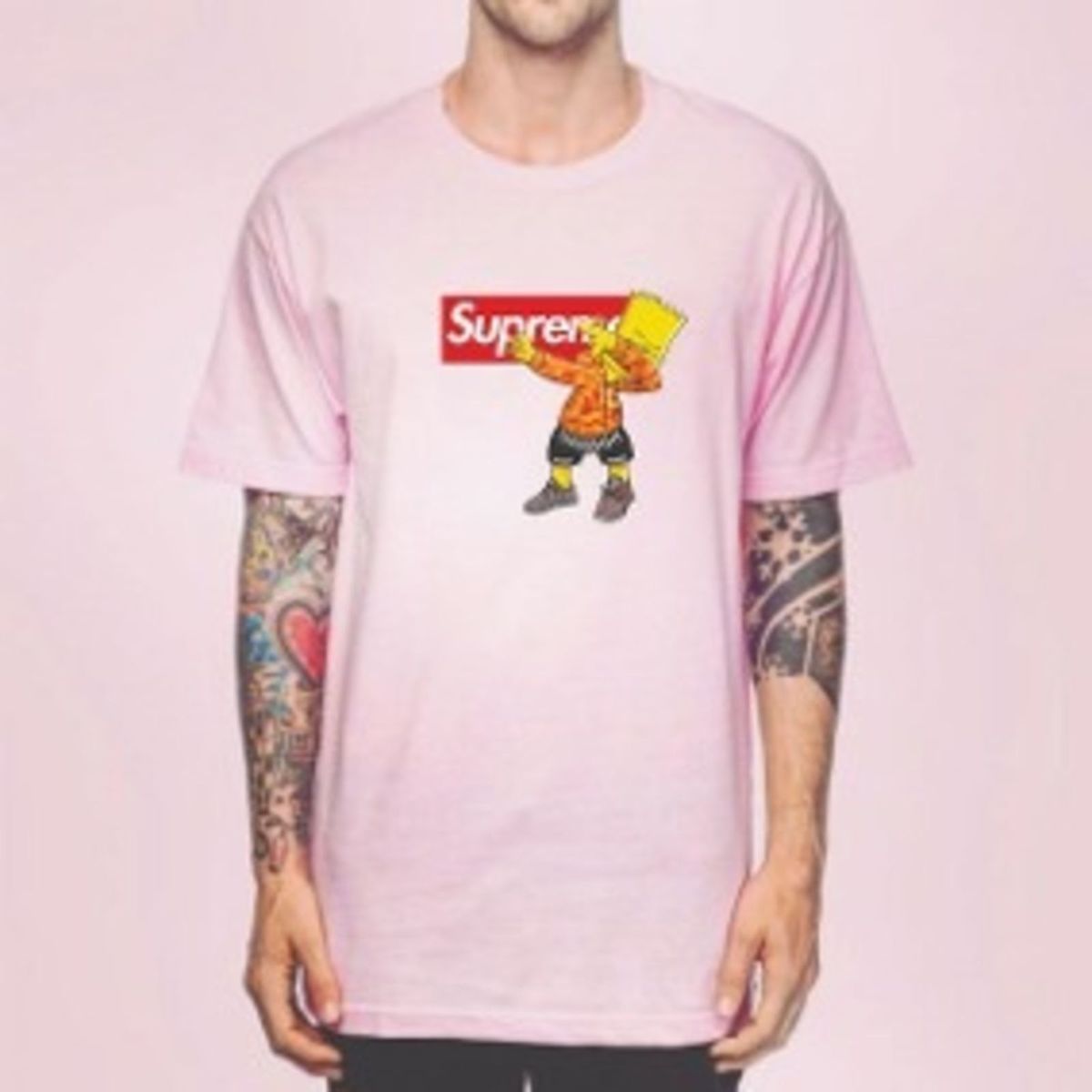 blusa de frio rosa masculina supreme