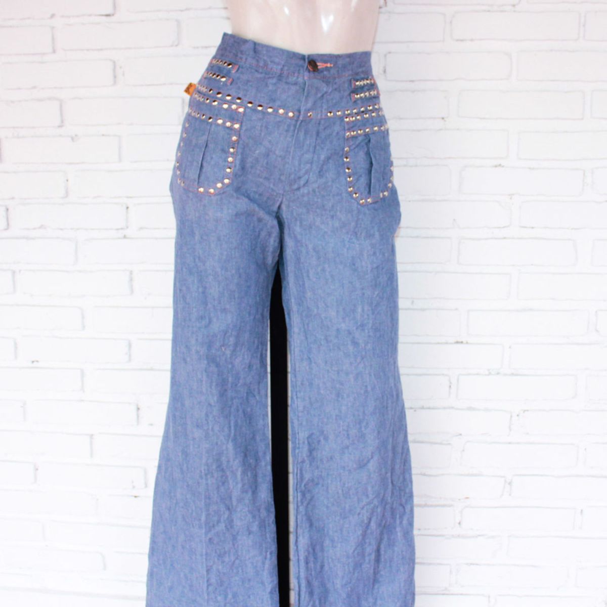 calça jeans feminina anos 70