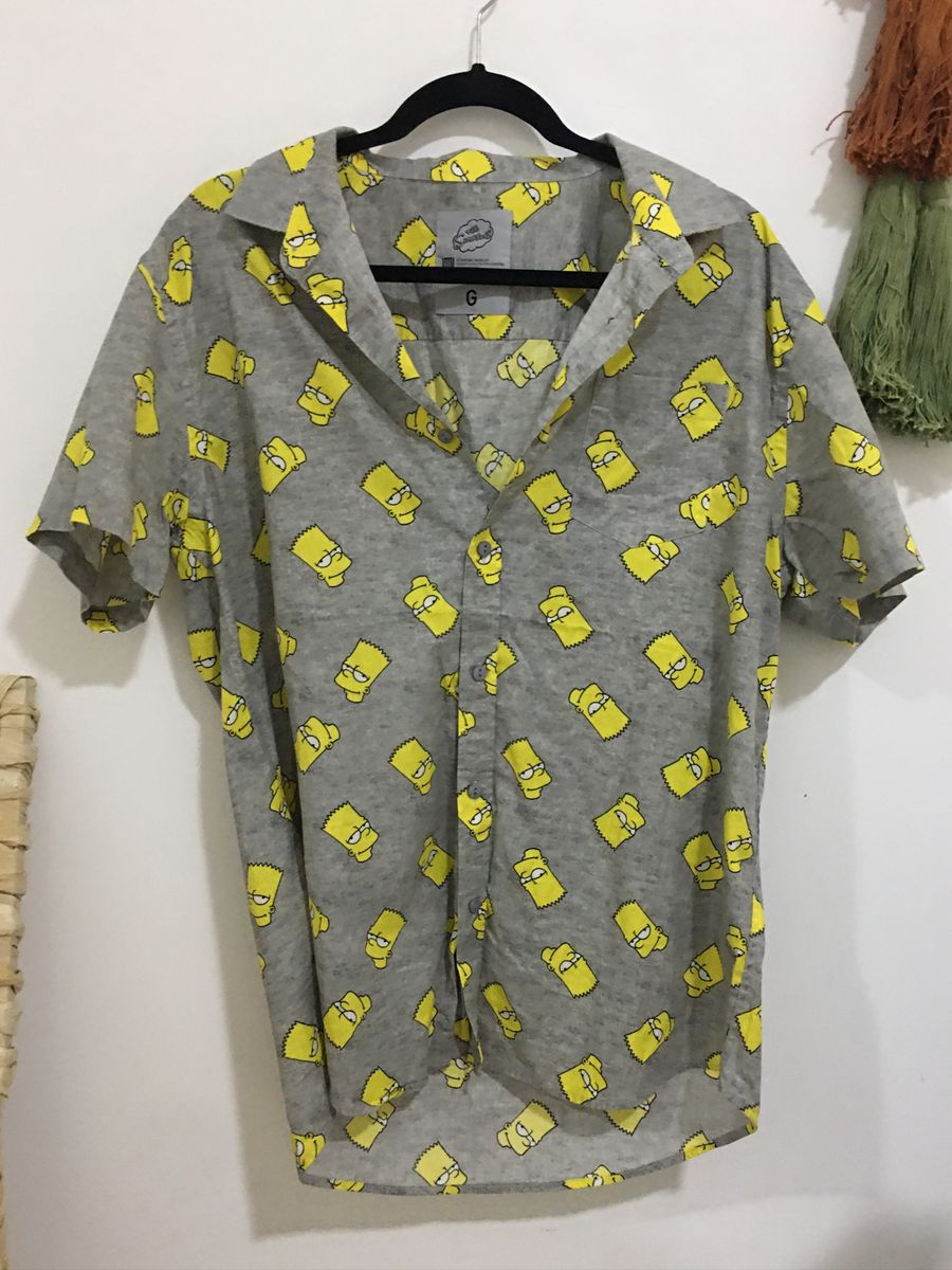 camisa social dos simpsons