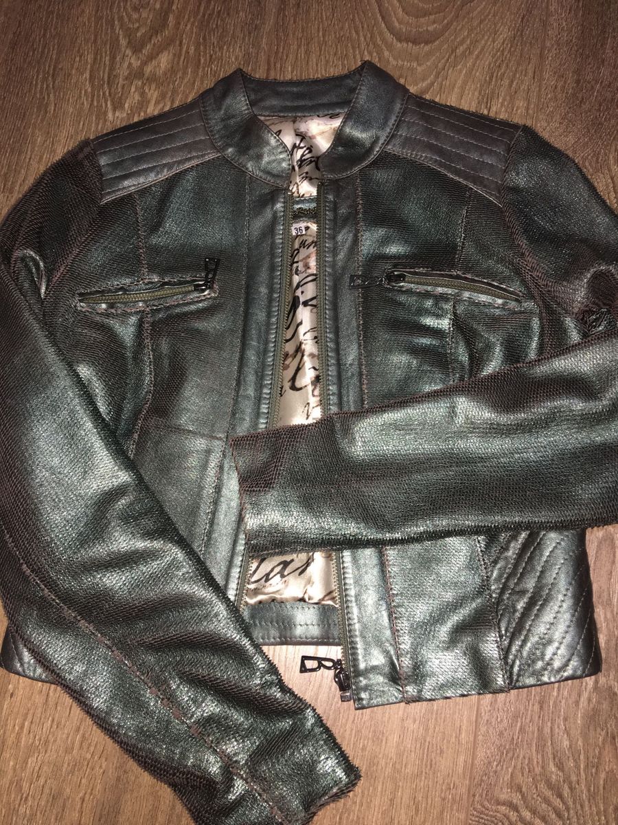 jaqueta couro usada preço