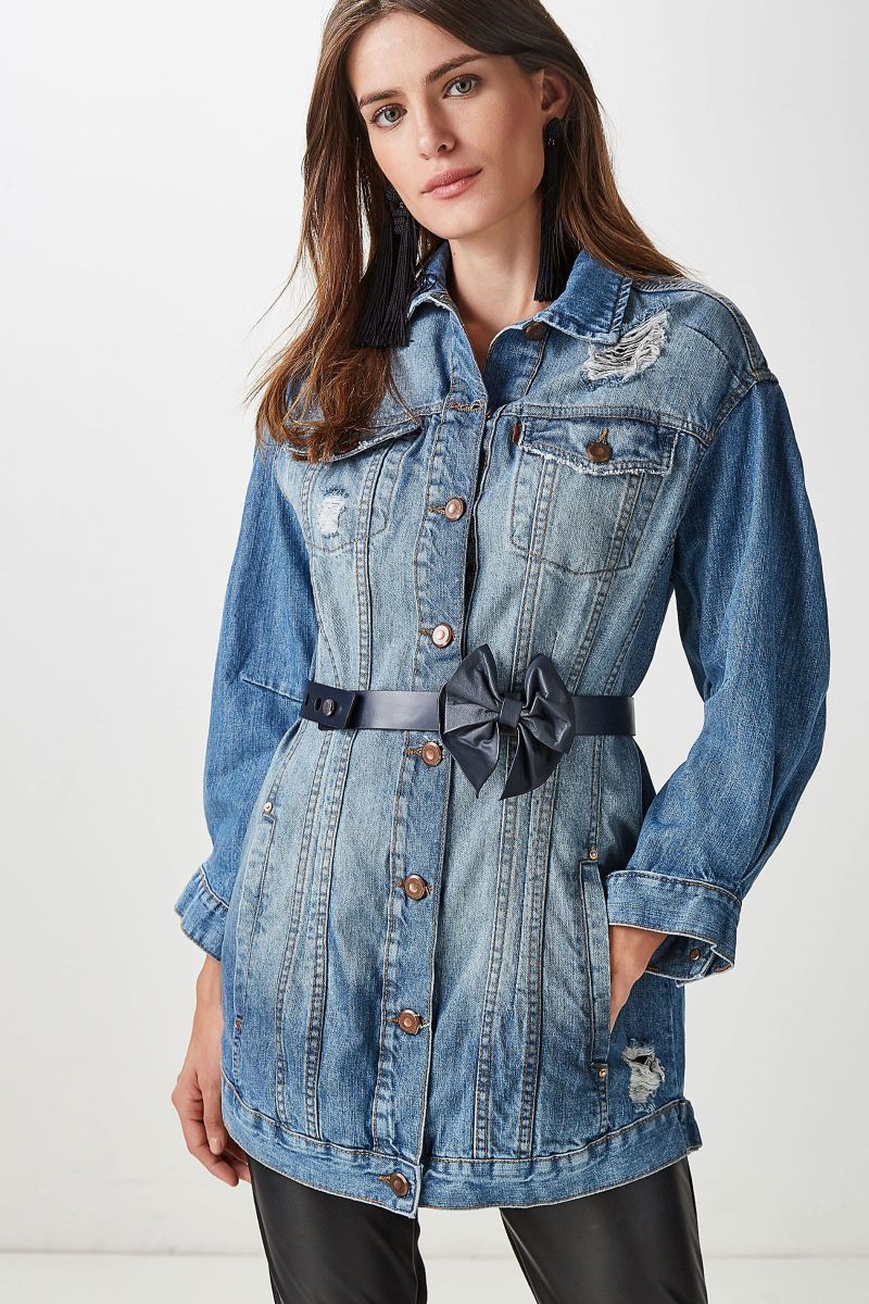 jaqueta jeans animale
