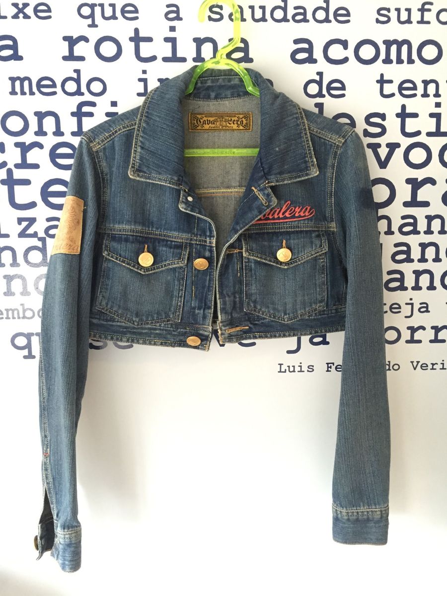 jaqueta jeans cavalera
