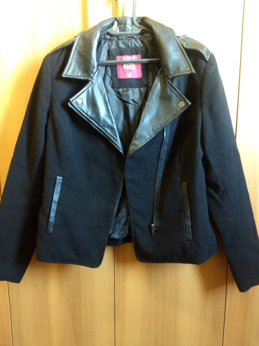 jaqueta preta feminina c&a