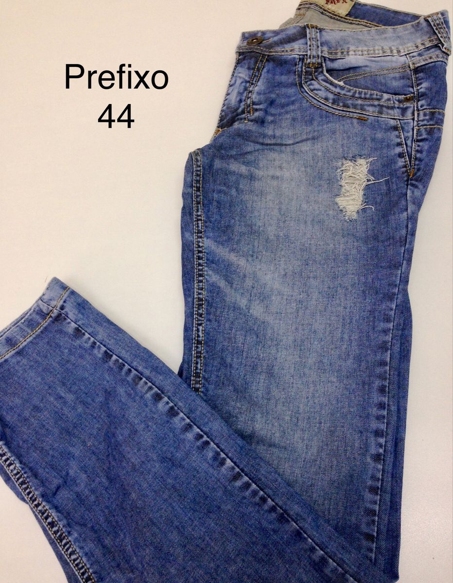calça jeans masculina prefixo