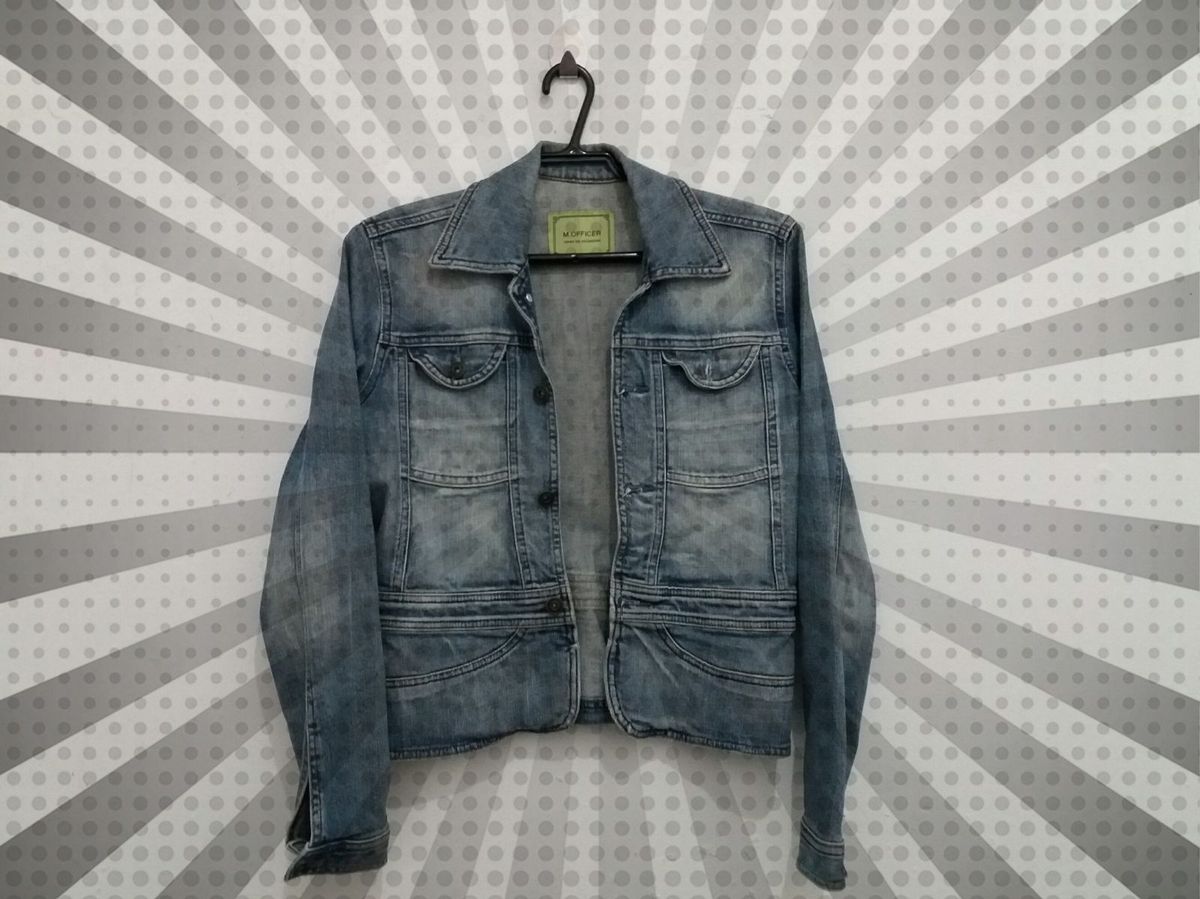 jaqueta jeans m officer