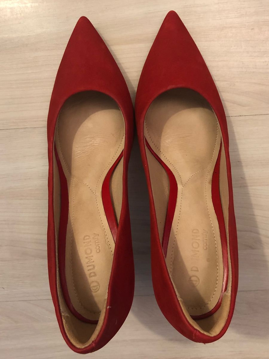 scarpin vermelho dumond