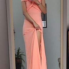 Vestido de best sale madrinha coral claro