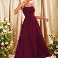 Vestidos cor vinho para hot sale formatura