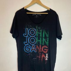 Camiseta John John Estampada Preta Lote com 4 Peças
