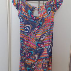 Mercatoo Vestido de Natal para meninas de 7 a 11 anos, estampa de Natal,  meia manga, gola redonda, casual, outono, roupas casuais