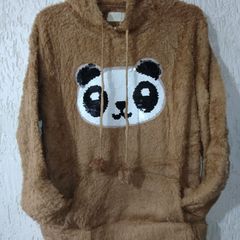 blusa de frio de panda