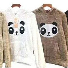 blusa de frio de panda