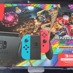 Nintendo Switch V1 DESBLOQUEÁVEL - Azul Neon / Vermelho Neon