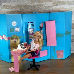 Antiga Maleta Quarto Da Barbie Anos 90 Mattel Casa De Boneca