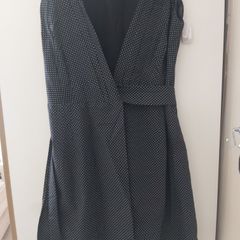 Vestido Decote V Transpassado Em Poa, Comprar Moda Feminina