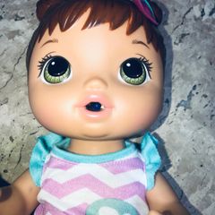 Boneca Bebê com Acessórios - Baby Alive - Hora do Suco - Vestido Azul -  Hasbro