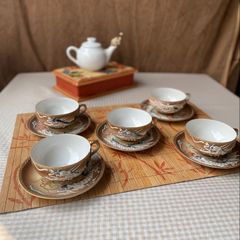 Jogo Antigo de Xícara Chá, Café e Bolo - Porcelana Casca de Ovo | Móvel de  Antiquário Porcelana Japonesa Usado 59087117 | enjoei