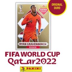 Sticker EXTRA Ouro: Figurinha do Gravenberch- Álbum Copa do Mundo