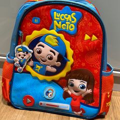 Mochila Escolar Infantil Menina Gi Luccas Neto Costas Holográfica