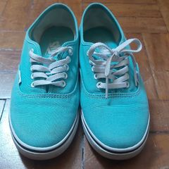 Tenis vans verde agua e clearance cinza